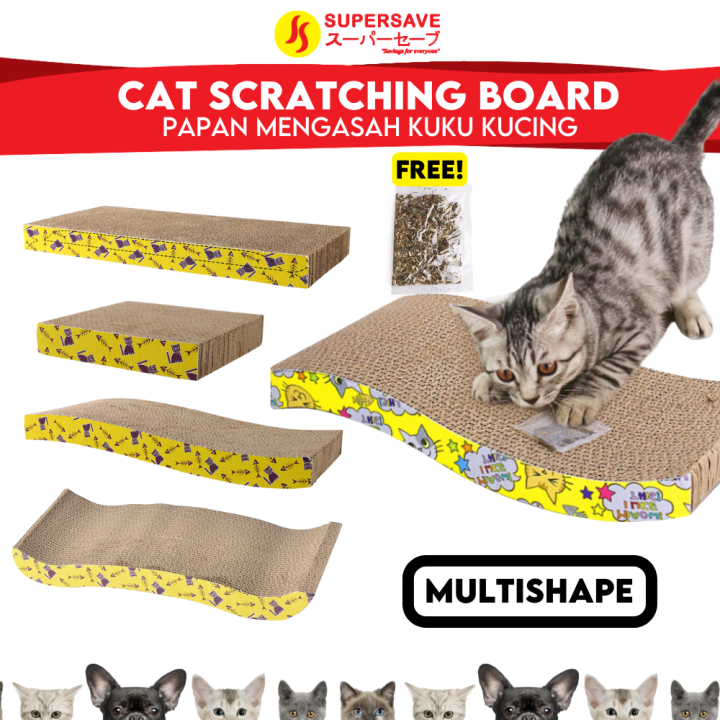 SUPERSAVE Cat Scratching Board Cat Scratcher Cat Bed Nail Claws