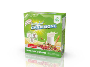 Sữa hạt Canxi bone Hồng Hoa Organic - Bổ Sung Dinh Dưỡng Canxi Hữu Cơ Ngừa Loãng Xương Hộp 900G