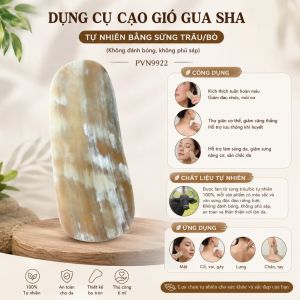 Dụng Cụ Cạo Gió Gua Sha Bằng Sừng Trâu/Bò Tự Nhiên Nguyên Khối Không Đánh Bóng Không Phủ Sáp Massage Chăm Sóc Sức Khỏe P