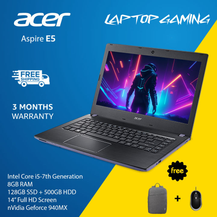 Acer Gaming Laptop- Core i5-7th Gen, 8GB RAM, 128GB SSD + 1 TB HDD ...