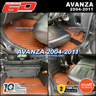 (รับประกัน2ปี+แถม3) พรม6D AVANZA แท้ ตรงรุ่น XPE2ชั้น เกรดหนา กันน้ำ - เลือกปีรถได้ พรมรถยนต์​ QUARK โตโยต้า อะแวนซ่า