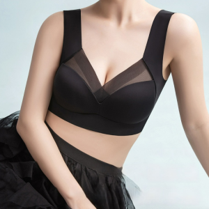 Nonmarking adjustable bra Ultrathin fixed cup bra Gathering nonsteel ring bra Latex wrap bra