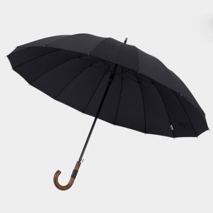 Parachase Big Umbrella Wooden Windproof 16 Ribs Business Japanese Long Handle Umbrella Rain Women Men 120cm Golf Clear Umbrella