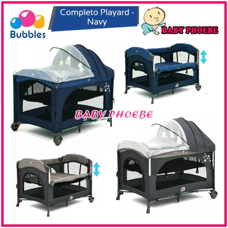 Bubbles Completo Infant Newborn Baby Playard/Playpen with Diaper