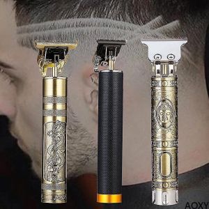 T9 0MM Electric Cordless Hair Cutting Machine Professional Hair Barber Trimmer For Men Clipper Shaver Beard【AOXY】