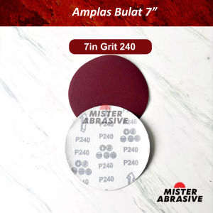 Amplas Bulat Perekat Tempel 4 5 7 in inch Perepet Lubang Tempel Sanding Disc Mata Gerinda