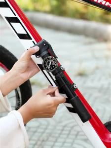 UltralightMTB Bike Air Pump With Pressure Gauge Portable Bicycle Tire Inflator Hand Pump