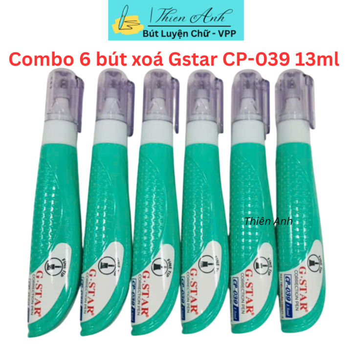 Combo 3/6 Bút Xoá Gstar CP-039 13ml Xoá Sạch – Nhanh Khô Cho Học Sinh ...