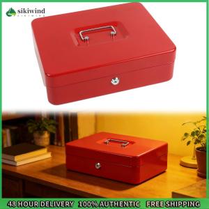 Sikiwind Metal Small Money Organizer with Lock for Cashs Important Documents Management