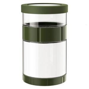 Glass Pickles Jar With Strainer Leakproof Silicones Base Wide Opening For Kimchi Fermentation Easy to Clean