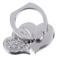 Universal Shiny Rhinestone Love Heart Phone Finger Grip Ring Phone Stand Mount Holder. 