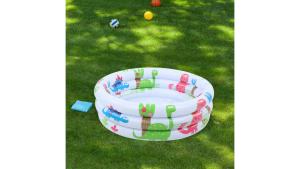 Sazao Waterproof Little Pump Pool Lovely Cartoon Children DinosaurPool DogCatHouse for Babies Kids Training Home Balcony Beach Lakeside