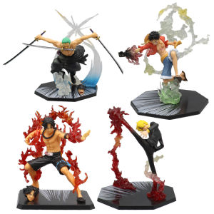 pajangan action figure anime one piece luffy zoro sanji dan ace