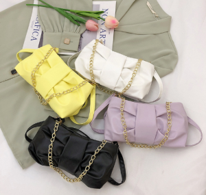 Ready Stock Korean Bucket Luxury women perempuan handbag tangan shoulder bag Bow Chain luggage wallet purse beg Casual