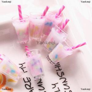 [COD] Yaokeqi 5Pcs 1:12 Dollhouse Miniature Cream Drinks Bottles Model Dolls Kitchen Food