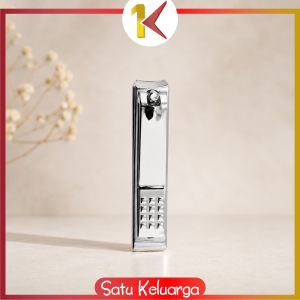 SK-C1022 Gunting Kuku Stainless Steel Hitam Doff Anti Slip / Gunting Kuku Jumbo / Alat Potong Kuku