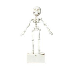 YOUSHI TOP Glow Dark Aquarium Ornament Bubble Driven Movable Joints Dancing Bone Animated Aquascape Non Toxic Fish Tank Decoration Aquarium Hobbyist