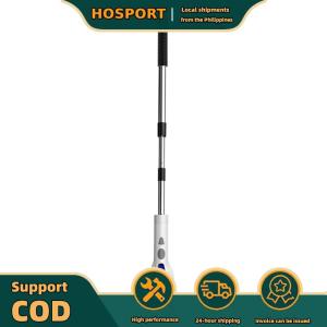【HOSPORT】 Electric Spin Scrubber with 8 Replaceable Brush Cordless Shower Scrubber with Adjustable Extension Handle Portable Power Shower Brush for Tile Floor