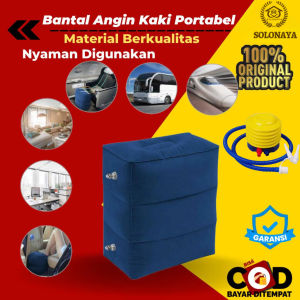 Bantal Angin Kaki Tidur Di Mobil Pesawat Portabel Inflatable Relaxing Feet Tool Foot rest Pillow