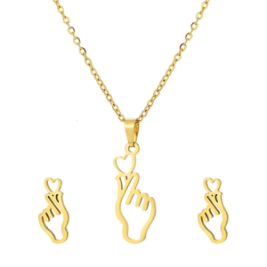 Độc đáo Vòng cổ tay trái tim cử chỉ phong cách phụ kiện tiệc trang phục hàng ngày để tăng cường bất kỳ trang phục