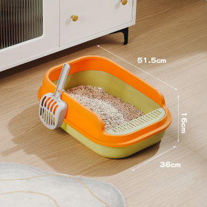 SG Large Capacity Cat Litter Box High Wall Cat Litter Tray Cats Toilet Anti Splash Cat Tray Gift scoope Cat Litter Box