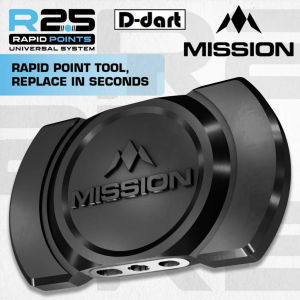 MISSION DARTS REPOINTING TOOL- R2.5 Rapid Point Changer Tool Dart Points