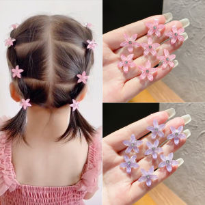 Childrens Small Flower Braided Hair Clips Is Cute and Sweet