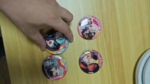 4Pcs/Set Korean Manga Third Anniversary Cafe Theme Alien Stage Mizi Sua Ivan Till Hyuna Luka 58mm badge Brooch Pin Cosplay Badge Decoration Birthday Gift