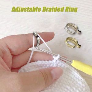 WAPKTY Crafts Sewing Accessories Knitting Tools Finger Wear Knitting Loop Crochet Yarn Guides Thimble Ring Ring Sewing Accessories