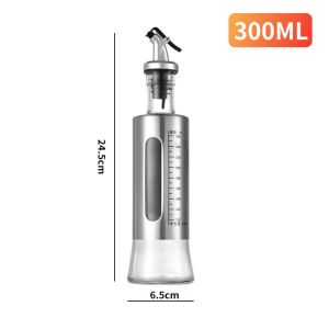 GOXBERK Multifunctional Leak Proof Stainless Steel Vinegar Olive Oil Wine Bottle Cooking Tools Seasoning Storage Dispenser Oil Kettle