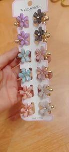 12 cute little flower hair clips wholesale