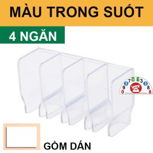 Kệ Treo Nhà Tắm Gắn Tường 4 Ngăn Kệ Treo Lấy Kem Đánh Răng Ngăn Chia Vật Dụng