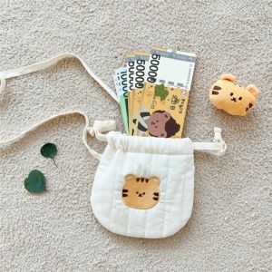 NEXTYOO 12X10cm Baby Shoulder Bag Embroidery Lovely Handbag Gift Money Bag Kids