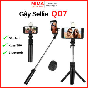 Gậy Chụp Hình Q07 Dài 1m Có Đèn Led & Remote Điều Khiển Từ Xa Tripod Mini Kết Nối Bluetooth