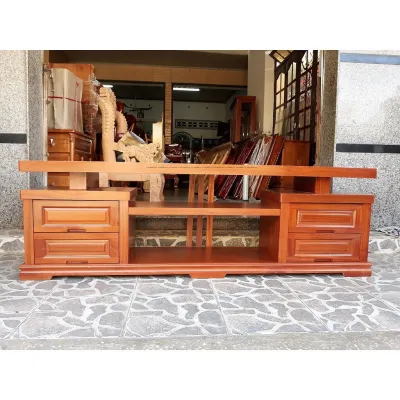 [Trả góp 0%] Kệ tivi gỗ xoan kệ tivi đầu bằng cho phòng khách thêm sang trọng