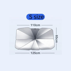 YiJun Tea Car Parasol Front Windshield window heat SunShade UV Rays Visor Foldable Reflector Umbrella Covers Universal Accessories Interior Protection