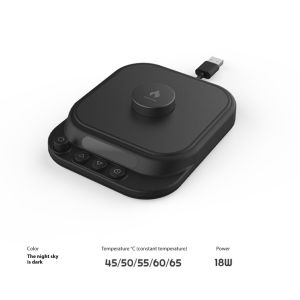 แผ่นรองแก้วฉนวน USB แผ่นรองแก้วทำความร้อนอัจฉริยะที่มีอุณหภูมิคงที่ เหมาะสำหรับรูปทรงแก้วต่างๆ ไม่ต้องสัมผัสและประหยัดพลังงาน