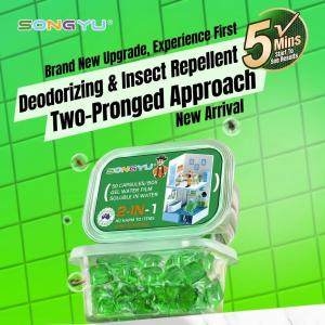 [24 hours shipping] Drain Fly Killer Deodorizer Pods Pipe Cleaning Toilet Kitchen Sink Deodorizer 50 Capsules