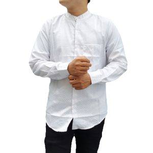 Timofey Kemeja Koko Atasan Muslim Baju Koko Pria Slim Fit Lengan Panjang Premium Rose Gold