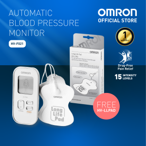 OMRON Massager Pain Relief Therapy Machine TENS Electronic Nerve Stimulator with Pads HV-F021