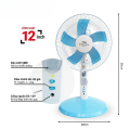 Quạt kẹp bình Honjianda 12 inch - 16 inch, quạt 5 cánh mẫu 1212/ 1216. 