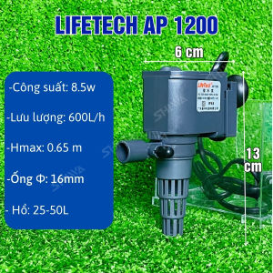 Máy Bơm Chìm / Bơm Đáy Hút Cặn Hồ Cá CHÍNH HÃNG SOBO / LIFETECH - Máy Bơm Nước Hồ Cá Cao Cấp Đủ Size 100D/200D/300D/500D Shiwa