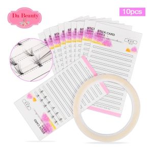 แผ่น + เทป สำหรับวางขนตาจับช่อ 1 ชุดมี กระดาษ 10 แผ่น และเทป พร้อมส่งในไทย