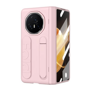 0930[Local Stock] Christmas Halloween Luxury Vertical Wristband Phone Case For Honor Magic V3 Silicone Fabric 180° Folding with Integrated Stand and Glass Front Film h261009