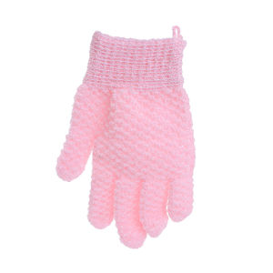 Five Fingers Bath Gloves Exfoliating Mitt Glove Scrub Body Massage SPA Foam Back Bathing Cleaning Gloves Bathroom Accessories