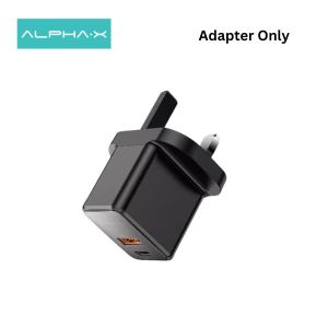 ALPHA·X VC-AC30W09 Dual Port Fast Charging Charger Adapter USB-C & L Cable/Type-C & L