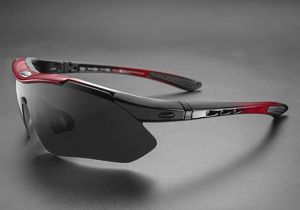 ROCKBROS Polarized Thể thao Nam Kính râm Đi xe đạp Đường bộ Xe đạp leo núi Bảo vệ người đi xe đạp Kính bảo hộ Kính mắt 5 Ống kính