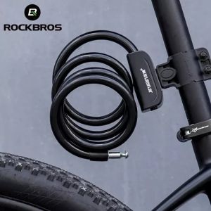 【Local Delivery】ROCKBROS Bike Lock Portable Anti-theft Ring Lock MTB Road Cycling Cable Lock Motorcycle Folding Bike Lock Bicycle Accessories