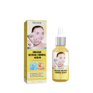 Eelhoe Organic Retinol Firming Serum Anti-aging Fade Fine Lines Smooth Tighten Skin Care Cream Lifting Firming Retinol Remover Wrinkle Serum Whiten Moisturize Deep Clean Facial Serum Acne Dark Spot Treatment Repair Face Essence(30ml)