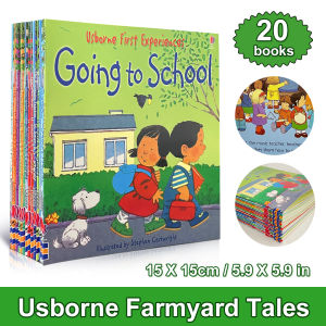 หนังสือเด็กภาษาอังกฤษ หนังสือฝึกภาษา 20 หนังสือ Usborne Farmyard Tales First Experiences English Story Books For Kids Set Picture Book English Learning Reading Book Educational Learning Materials Gift for Beginner
